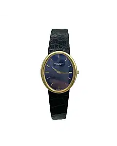 Patek Philippe Ellipse 3978J-050 18k Yellow Gold Blue Dial Mens Watch