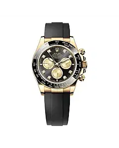 Rolex Daytona 126518ln-0006 Black Diamond Dial Oysterflex Band