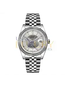 Rolex Datejust 116234 Steel & White Gold Jubilee 36mm Silver Index Dial Watch
