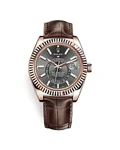 Rolex Sky Dweller 42mm Men's Watch 326135 Rhodium Index