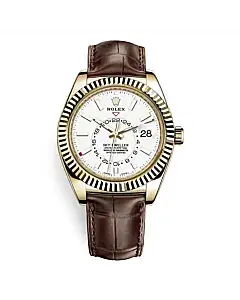 Rolex Sky Dweller 42mm Mens Watch 326138 White Index