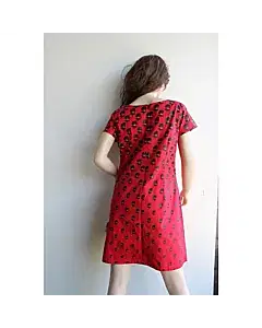 Red Play Clan Shift Dress