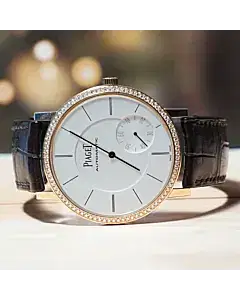 Piaget Altiplano 18K Rose Gold Diamond Bezel