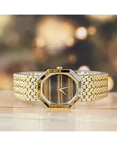Piaget Tiger’s Eye 18 Karat Yellow Gold Octagon Dial