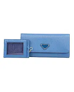 Prada Portafoglio Pattina Large Saffiano Leather Wallet