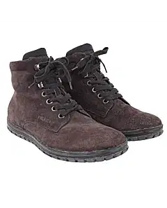 Prada High Top Suede Sneakers