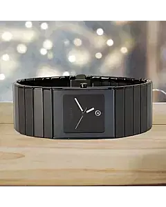 Rado Ceramica XL R21716702 Black Dial Quartz Watch