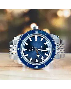 Rado Captain Cook 42 MM Blue Dial Steel Automatic Watch