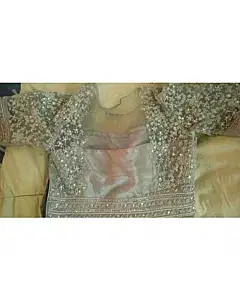 Ridhima Bhasin Wedding Golden Work Top