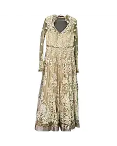 Ritu Kumar Gold and Ivory Anarkali