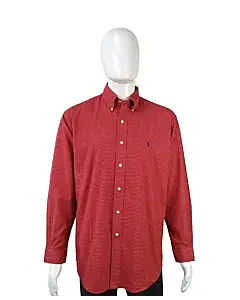 Ralph Lauren Blake Red Small Checks Cotton Shirt