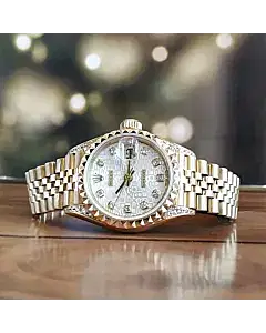 Rolex President Datejust 18K Yellow Gold Diamond