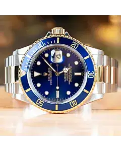 Rolex Submariner Date 40 MM Blue Dial Steel and Yellow Gold Watch