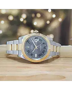 Rolex Datejust 41mm Wimbledon Automatic Gold & Steel Watch