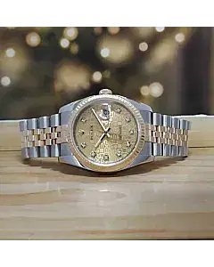 Rolex Datejust 36MM Gold/Steel Automatic Watch 116233