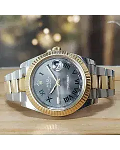 Rolex Datejust II Wimbledon 41mm Gold & Steel Automatic Watch Full Set