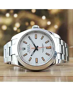 Rolex Milgauss White Dial Stainless Steel 40 MM Watch
