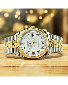 Rolex Datejust 36 Steel Roman Dial Complete Set