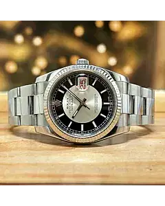 Rolex Datejust 36 Steel RARE Tuxedo Index Dial