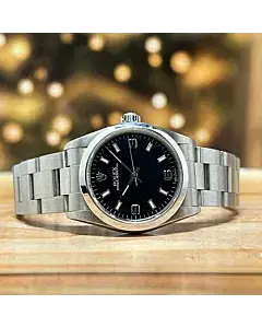 Rolex Oyster Perpetual 31 Black Dial Steel Ladies Watch