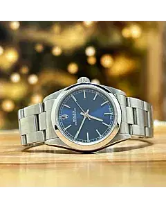 Rolex Oyster Perpetual 31 Blue Dial Steel Ladies Watch
