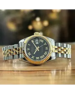 Rolex Datejust 26 Black Sunbeam Dial