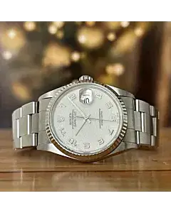 Rolex Datejust 36 Jubilee Dial White Gold Bazel