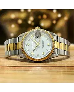 Rolex Datejust 34mm Steel & 18K Gold Oyster Bracelet