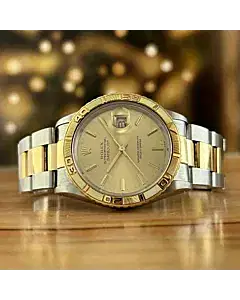 Rolex Datejust Turnograph 36MM Steel Gold Champagne Dial