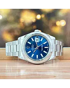 Rolex Datejust II 41MM Blue Dial Steel Automatic Watch