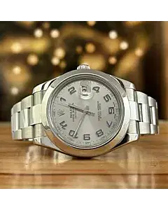 Rolex Datejust II Rhodium Arabic Dial