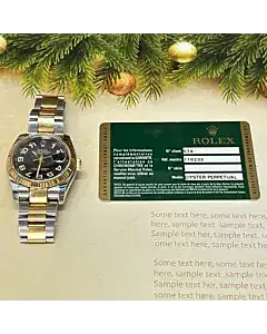 Rolex Datejust 36 Tuxedo Dial Complete Set