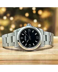 Rolex Oyster Perpetual 31 Black Dial Steel Ladies Watch