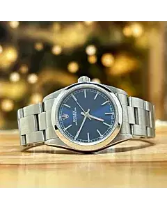 Rolex Oyster Perpetual 31 Blue Dial Steel Ladies Watch