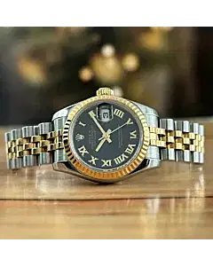 Rolex Datejust 26 Black Sunbeam Dial