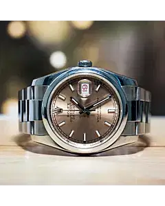 Rolex Datejust 36 Pink Dial Stainless Steel Watch