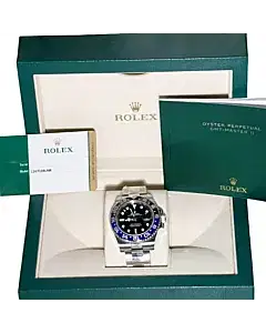 Rolex Batman GMT-Master II Steel 40MM Automatic Full Set