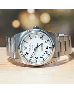 Rolex Oyster Perpetual Air-King 34MM White Dial Watch