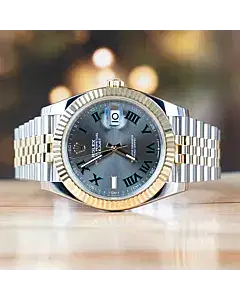Rolex Datejust 41 MM Wimbledon Dial Steel and Gold Jubilee Strap Full Set 2024