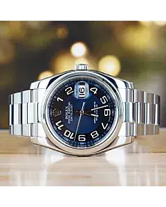 Rolex Datejust 36MM Stainless Steel Oyster Blue Dial
