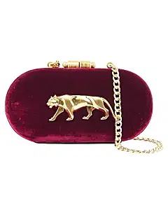 Sabyasachi Royal Bengal Tiger Velvet Capsule Clutch
