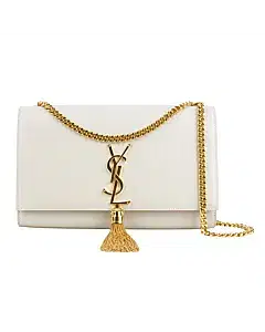 Saint Laurent Grain De Poudre Classic Monogram Kate Tassel Chain Wallet