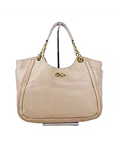 Salvatore Ferragamo Gancini Chain Leather Shoulder Bag
