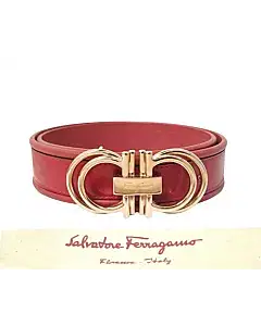 Salvatore Ferragamo Double Gancini Buckle Belt
