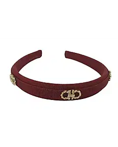 Salvatore Ferragamo Ribbon Canvas Headband