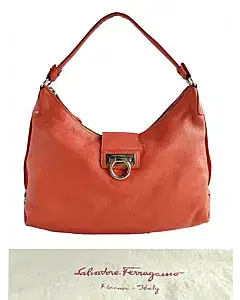 Salvatore Ferragamo Gancini Fanisa Hobo Leather Bag