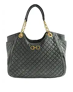 Salvatore Ferragamo Quilted Leather Betulla Chain Tote