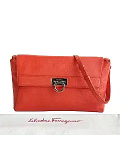 Salvatore Ferragamo Calendula Calf Leather Abbey Crossbody Bag