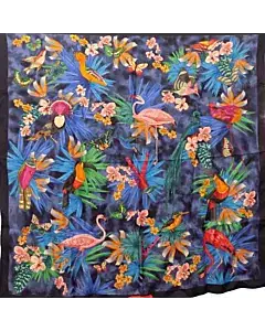 Salvatore Ferragamo Birds Print Scarf