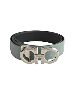 Salvatore Ferragamo Adjustable Gancini Leather Belt